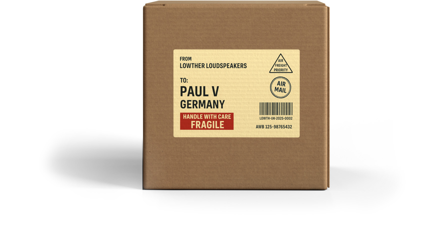 Receive your new Lowther drive units